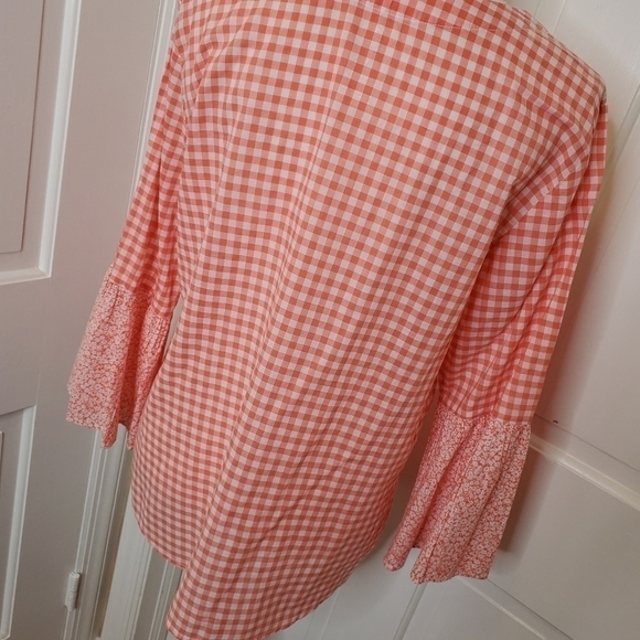 St. John's Bay plaid top - Large - Picture 3 of 7